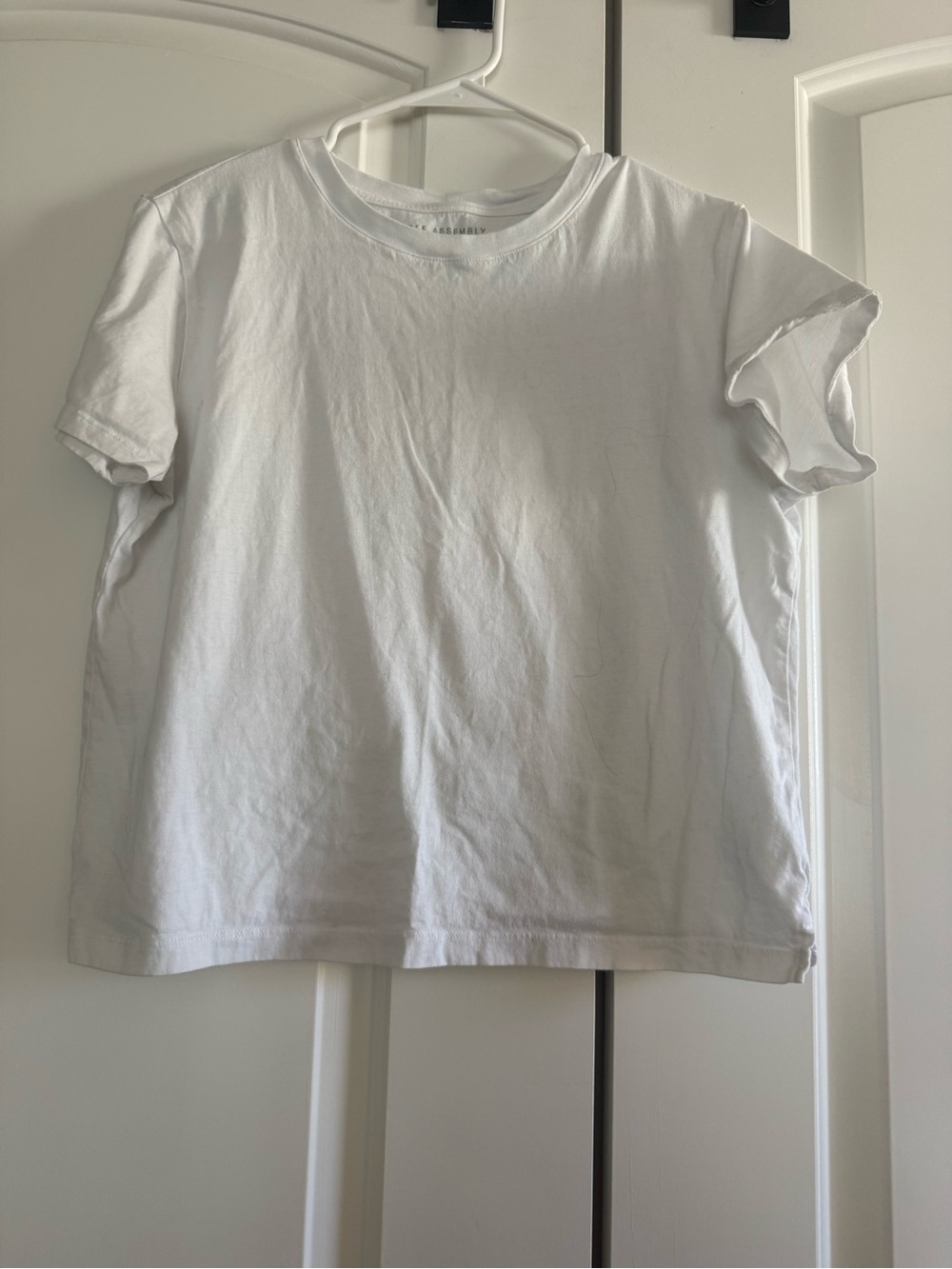 Women's White Short Sleeve Tee - Classic Crew Neck